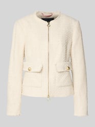 Blazer in Bouclé-Optik mit Rundhalsausschnitt von White Label - 40