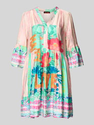 Relaxed Fit Minikleid aus reiner Viskose Modell 'Love' von miss goodlife Pink - 7