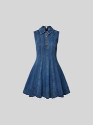 Minikleid in Denim-Optik von Self-Portrait - 5