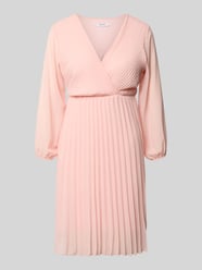 Knielanges Kleid mit Plisseefalten Modell 'Im44sa' von ZABAIONE Pink - 31