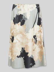 Ausgestellter Midi-Rock aus Viskkose-Mix von s.Oliver BLACK LABEL Beige - 6
