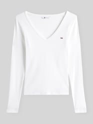 Slim Fit Langarmshirt mit Logo-Detail von Tommy Jeans - 36