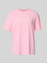 Relaxed Fit T-Shirt mit Logo-Print Modell 'Formation' von P.E Nation Pink - 26