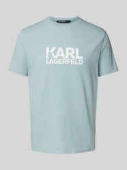 T-Shirt mit Label-Print von Karl Lagerfeld Blau - 47