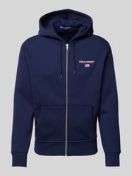 Sweatjacke mit Label-Stitching von Polo Sport Blau - 10