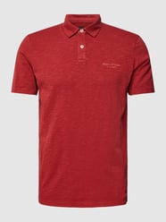 Poloshirt aus Baumwolle mit Label-Detail von Marc O'Polo Rot - 31
