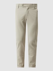 Slim Fit Chino mit Stretch-Anteil Modell 'Machu' von Bruun & Stengade Weiß - 23