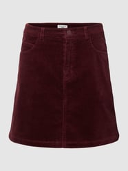 Minirok in ribcordlook van Marc O'Polo Denim Paars - 15