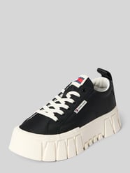 Low Top sneaker van echt leer model 'FLATFORM CHUNKY SNEAK' van Tommy Jeans - 27