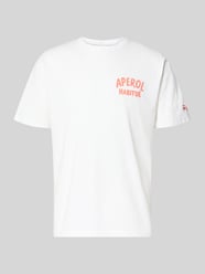 T-shirt z nadrukami logo model 'PORTLAND' od MC2 Saint Barth - 22