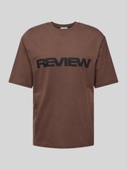 T-Shirt mit Label-Print von REVIEW Braun - 11