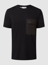 Relaxed fit T-shirt van katoen, model 'Goia' van Selected Homme Grijs / zwart - 25