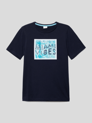 T-Shirt mit Motiv-Print von s.Oliver RED LABEL Blau - 11