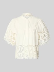 regular fit blouse met kant model 'LINDA' van SUNCOO PARIS - 3