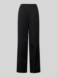 Wide leg stoffen broek met vaste persplooien van ZABAIONE - 2