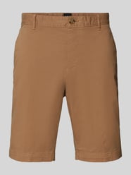 Slim Fit Shorts mit Gürtelschlaufen Modell 'Slice' von BOSS Beige - 47