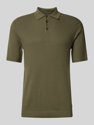 Regular Fit Poloshirt mit Strukturmuster Modell 'COOPER' von Jack & Jones Premium Grün - 46