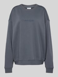 Sweatshirt mit Label-Stitching von Calvin Klein Underwear Blau - 1