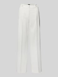Straight leg stoffen broek met structuurmotief van More & More - 11