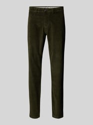 Straight fit broek van corduroy, model 'MILES' van SELECTED HOMME Groen - 36