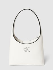 Torba na ramię z aplikacją logo model ‘MINIMAL MONOGRAM’ od Calvin Klein Jeans Biały - 10
