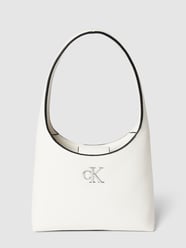 Schultertasche mit Label-Applikation Modell 'MINIMAL MONOGRAM' von Calvin Klein Jeans Weiß - 37