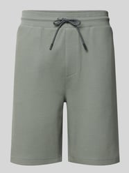 Shorts met structuurpatroon en trekkoord van LERROS - 8