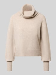 Rollkragenpullover mit überschnittenen Schultern von ONLY Beige - 14