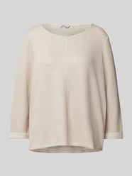 Regular Fit Strickpullover mit 3/4-Arm  von Tom Tailor Beige - 40