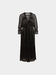 Maxikleid mit V-Ausschnitt von Iro Schwarz - 35