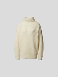 Rollkragenpullover mit Grobstrick-Optik von Vanessa Bruno Weiß - 2