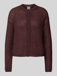 Regular Fit Strickjacke mit Mohair-Woll-Anteil Modell 'MEANDRO' von MM by Max Mara - 16