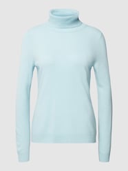 Rollkragenpullover mit gerippten Abschlüssen von Christian Berg Woman Blau - 20