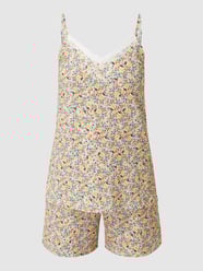 Pyjama aus Baumwoll-Modal-Mix von Pinklabel Gelb - 25