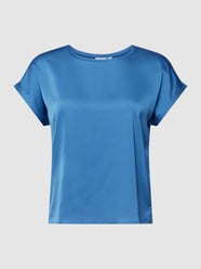 PLUS SIZE T-Shirt mit Rundhalsausschnitt Modell 'ELLETTE' von Evoked Vila Blau - 17