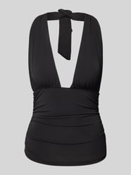 Tanktop mit Neckholder Modell 'BELLA' von Noisy May Schwarz - 32