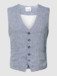 Weste mit Strukturmuster von Lindbergh Blau / Türkis - 39