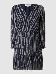 Mini-jurk met all-over motief van MICHAEL Michael Kors Blauw - 17