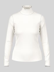 Slim Fit Langarmshirt mit Rüschenkragen von Marc Cain - 45
