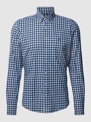 Slim Fit Freizeithemd mit Button-Down-Kragen von Fynch-Hatton Blau - 27