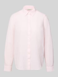 Regular Fit Hemdbluse aus reiner Baumwolle von Tom Tailor Pink - 4