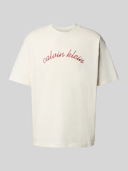 T-Shirt mit Label-Stitching von Calvin Klein Jeans - 37