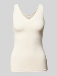 Tank Top mit Spitzenbesatz von Triumph Beige - 7