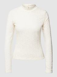 Longsleeve mit Stehkragen von Jake*s Collection Beige - 36