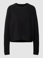 Oversized gebreide pullover met ronde hals, model 'DILIRIAA' van Armedangels Zwart - 22