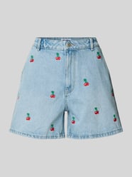 Szorty jeansowe z wpuszczanymi kieszeniami od Review - 43