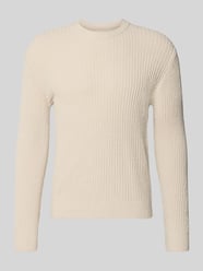 Sweter o kroju slim fit w dzianinowym wyglądzie od Jake*s Studio Men - 15