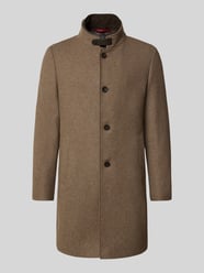 Lange jas met opstaande kraag, model 'CHOICE' van Cinque Beige - 1