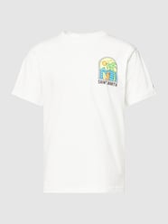 T-shirt z nadrukowanym motywem od MC2 Saint Barth Biały - 4
