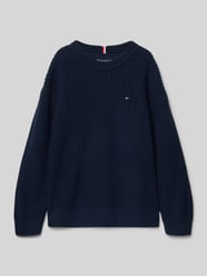 Regular Fit Strickpullover aus Baumwoll-Mix von Tommy Hilfiger Teens - 41